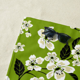 CHERRY BLOSSOM - SAKURA (MATCHA GRÜNE) STRANDTUCH