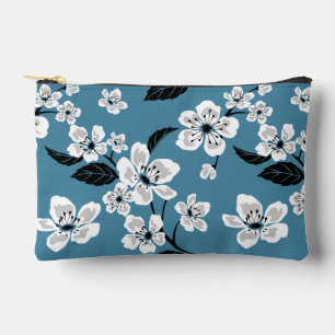 CHERRY BLOSSOM - SAKURA PATTER IN RAUCHBLAU ZUBEHÖRTASCHE