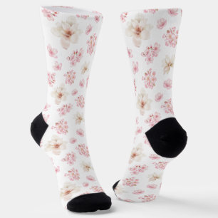 CHERRY BLOSSOM SAKURA PATTERN NAME SOCKS SOCKEN
