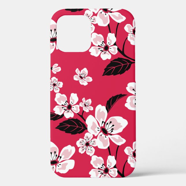 CHERRY BLOSSOM - SAKURA (RED) Case-Mate iPhone HÜLLE (Rückseite)