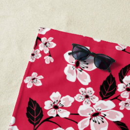 CHERRY BLOSSOM - SAKURA (RED) STRANDTUCH