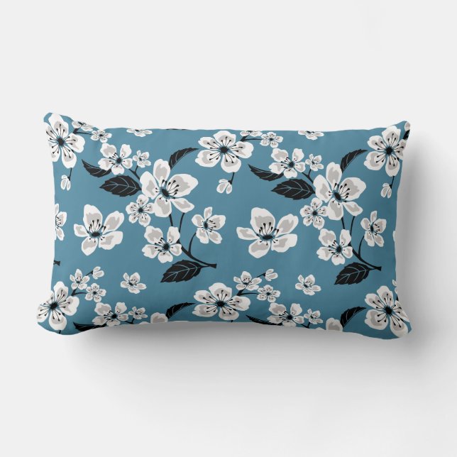 CHERRY BLOSSOM - SAKURA (SMOKY BLUE) LENDENKISSEN (Vorderseite)