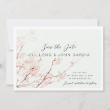 Cherry Blossom Save the Date