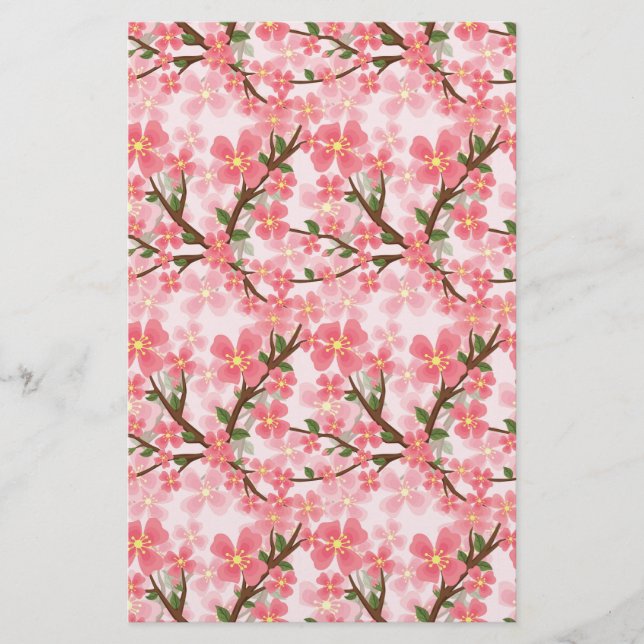 Cherry Blossom Seifenwrap Papier (Vorderseite)