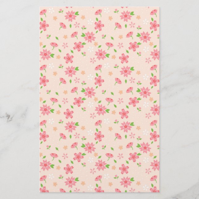 Cherry Blossom Seifenwrap Papier (Vorderseite)