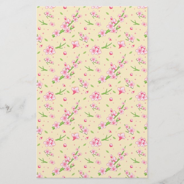 Cherry Blossom Seifenwrap Papier (Vorderseite)