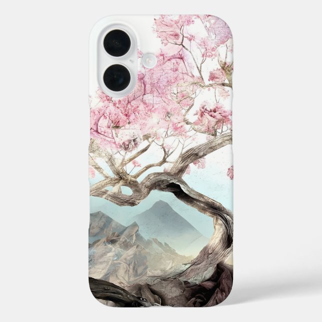 Cherry Blossom Serenade iPhone 16 Hülle (Rückseite)