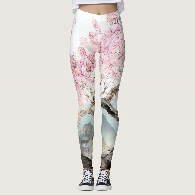 Cherry Blossom Serenade Leggings (Vorderseite)