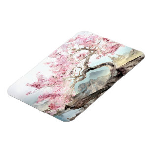 Cherry Blossom Serenade Magnet