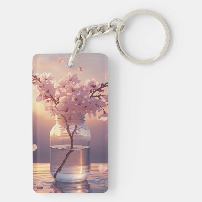 Cherry Blossom Serenity – Elegant Sakura Branch in (Dos)