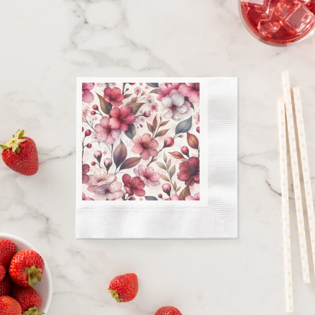 Cherry Blossom Serviette (Beispiel)
