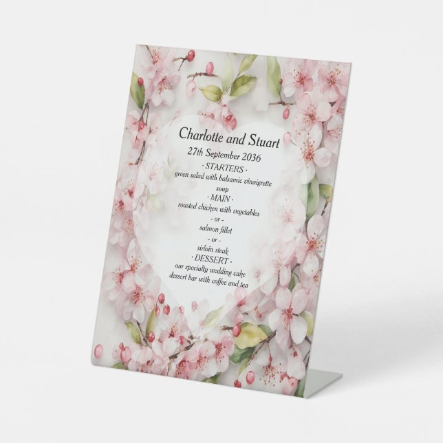 Cherry Blossom Sockelschild (Vorderseite)