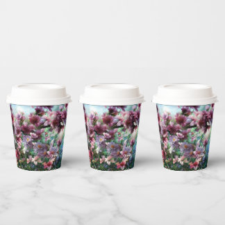 Cherry Blossom Splash Blume Pappbecher