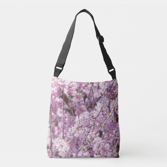 Cherry Blossom Spring Tragetaschen Mit Langen Trägern (Vorderseite)