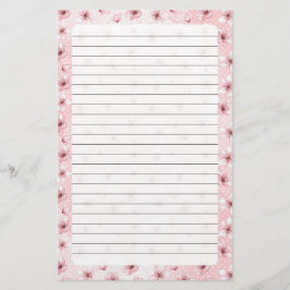 Cherry Blossom, Stationery Size: 5,5" x 8,5" Briefpapier