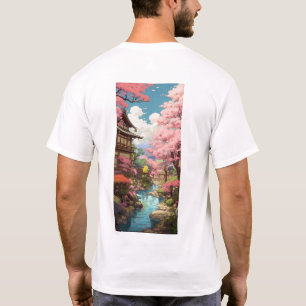 Cherry Blossom Studio Ghibli Inspirierter T - Shir T-Shirt