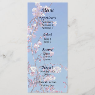 Cherry Blossom Succursales Menu Mariage