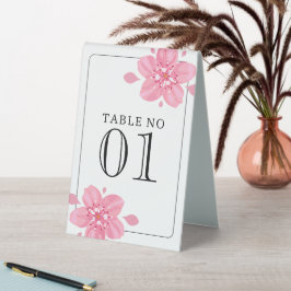 Cherry-Blossom-Tabelle keine Sitzanordnung Tischaufsteller