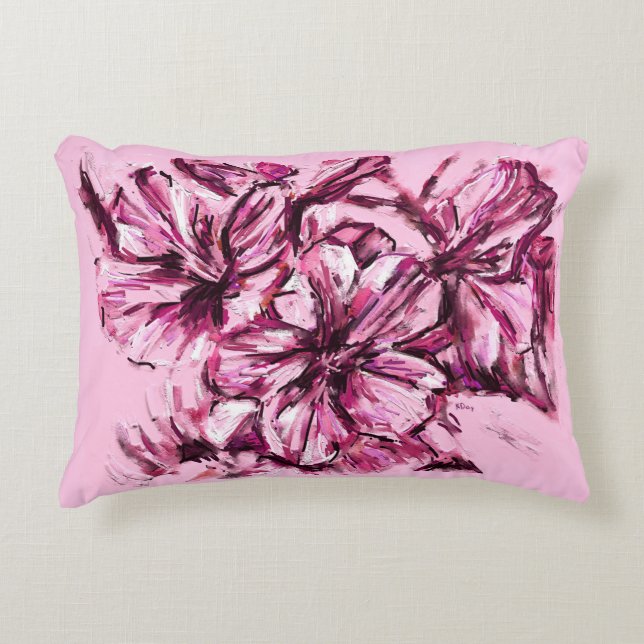 Cherry Blossom Throw Kissen (Vorderseite)