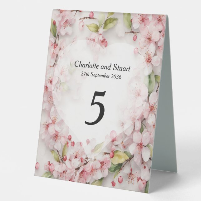 Cherry Blossom Tischaufsteller (Vorderseite)