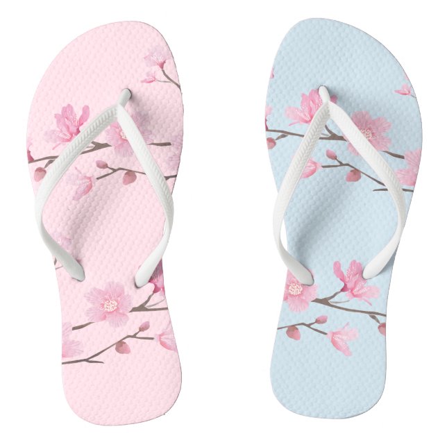 Cherry Blossom - Transparent - Special Flip Flops (Fußbett)