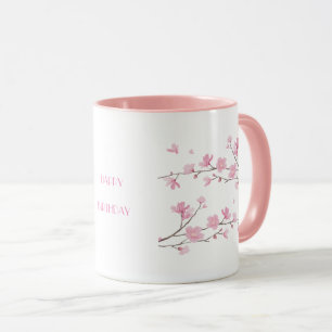 Cherry Blossom - Transparenter, GLÜCKLICHER BIRTH Tasse