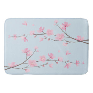 Cherry Blossom - Transparenter Hintergrund Badematte