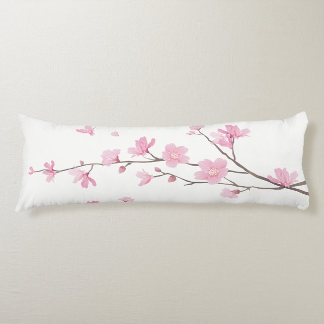 Cherry Blossom - Transparenter Hintergrund Seitenschläferkissen (Vorderseite)