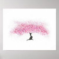 Cherry Blossom Tree Watercolor