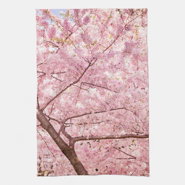 Cherry Blossom Trees Handtuch (Vertikal)