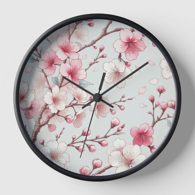 Cherry Blossom Uhr (Vorderseite)