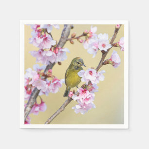 Cherry Blossom und Warbler Serviette