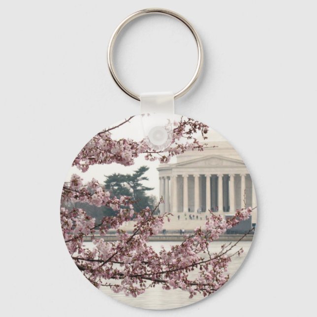 Cherry Blossom Washington DC Schlüsselanhänger (Vorderseite)