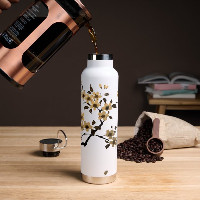 Cherry Blossom Wasserflasche Trinkflasche (Kaffee)