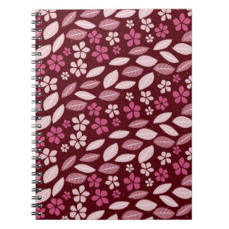 Cherry Blossom Way - Burgundy Spiral Foto Notebook Notizblock