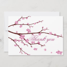 Cherry Blossom Wedding danke Ihnen Karten