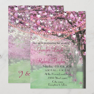 Cherry Blossom Wedding Einladung