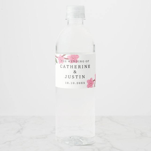 Cherry Blossom Wedding Event Alle Text bearbeitbar (Vorderseite)
