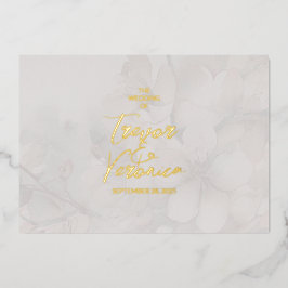 Cherry Blossom Wedding Folieneinladung