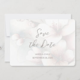 Cherry Blossom Wedding Foto Save the Date hinzufüg
