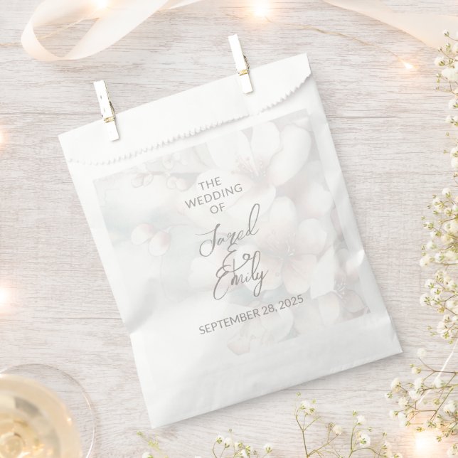 Cherry Blossom Wedding Geschenktütchen (Ausgeschnitten)