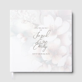 Cherry Blossom Wedding Guest Book Gästebuch