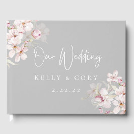 Cherry Blossom Wedding Guest Book Gästebuch