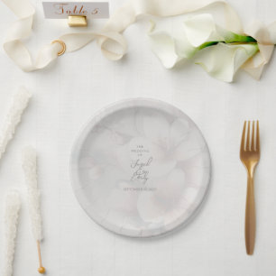 Cherry Blossom Wedding Personalisiert Paper Plate Pappteller
