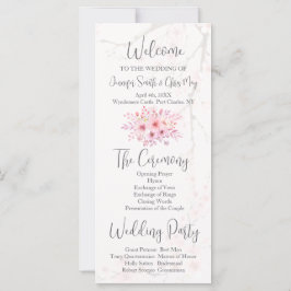 Cherry Blossom Wedding Program