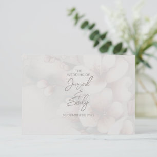Cherry Blossom Wedding RSVP Karte