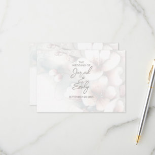 Cherry Blossom Wedding RSVP Karte