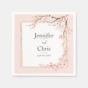 Cherry Blossom Wedding Serviette