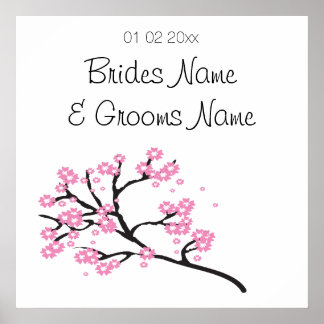 Cherry Blossom Wedding Souvenirs Geschenke Geschen Poster
