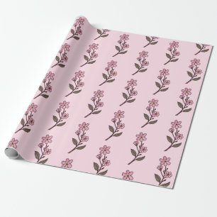 Cherry Blossom Wrapping Paper - rosa Muster Geschenkpapier